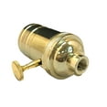 thumbnail image 3 of Royal Designs, Inc. On/Off Vintage Turn Knob Lamp Socket for Incandescent LED Bulbs, Polished Brass, Set of 2, 3 of 7