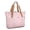 Pink and White Checkered Pattern, variant on Purple and Black Checkered Pattern Large Tote Bag for Women, Polyester Roomy Travel Tote with Pockets and Zipper, Durable Gifts Ideas for Mom Wife Friend