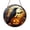 Acrylic 3.5 Inch, variant on Raven Stained Glass Style Suncatcher Window Hanging, Gothic Autumn Crow Art Decor with Pumpkin and Moon Design, Dark Woodland Inspired Ornament for Seasonal Home Accent