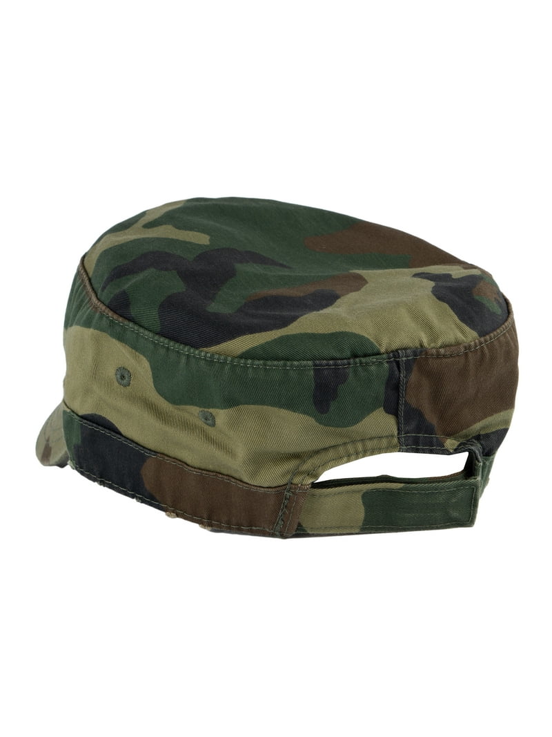 2005 Hoops and Yoyo Vintage Camouflage Army Military Hat Cap Camo Vintage United States Army US OCP Camouflage Patrol Cap Size  main image 3
