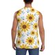 thumbnail image 4 of Fotbe Sunflowers Men's Camiseta sin Mangas Estampada para Hombres, Playera Casual para Gimnasio, Entrenamiento, Playa-XX-Large, 4 of 7