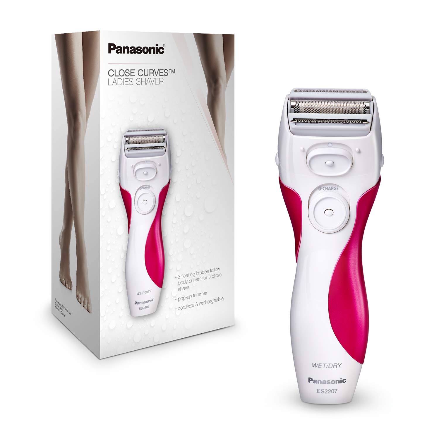 Panasonic ES2207P Ladies Electric Shaver, 3-Blade Cordless Women’s Electric Razor with Pop-Up Trimmer, Use Wet or Dry - image 2 of 5