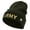 Olive, variant on Wording of US Army Embroidered 12 Inch Long Knitted Beanie - Navy OSFM