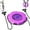 Purple, variant on Massage Waist Twisting Board With Pull Rope Fitness & Yoga for Core Training and Waist Rotation by Zealburst Home Gym
