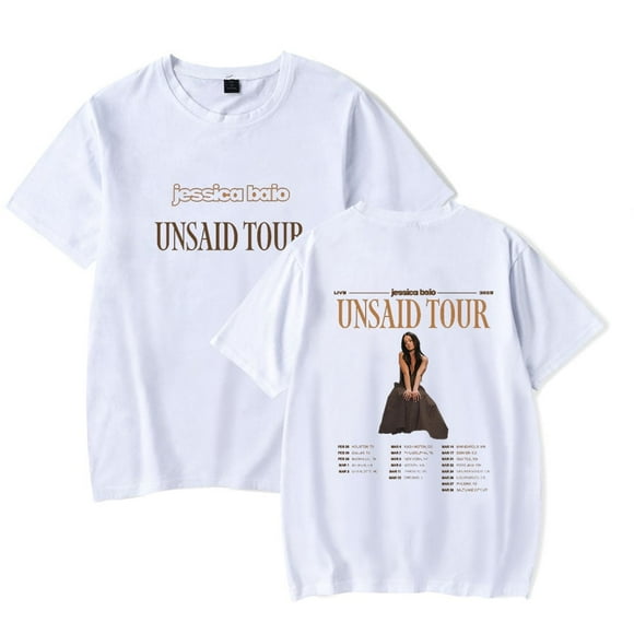 Jessica Baio The UNSAID Tour 2025 T-shirt Merch Women's Men's Casual Fashion Short Sleeve Top