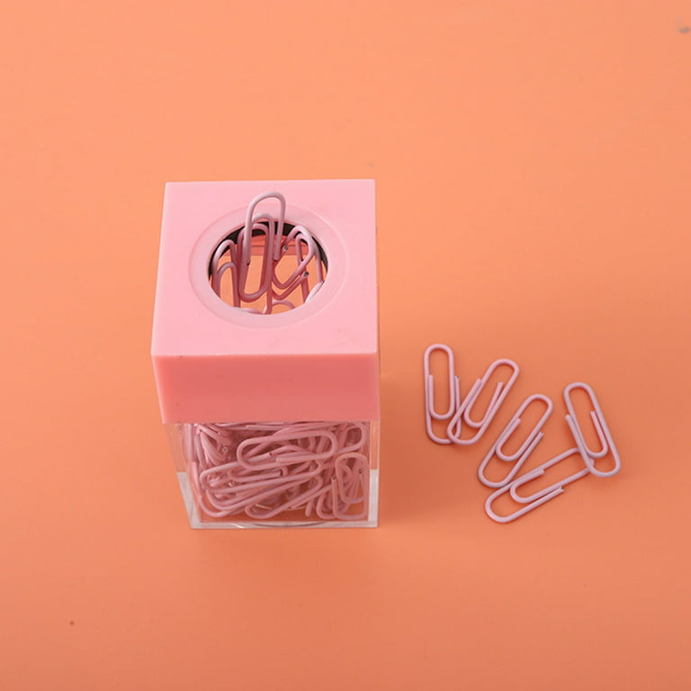 Magnetic Paper Clip Holder with Paper Clips Office Supplies for Desk  Organizer 