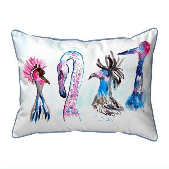 Betsy Drake ZP829 20 x 24 in. Loony Birds Indoor & Outdoor Extra Large Pillow