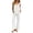 White, variant on LEKWK Pajama Sets for Women 2 Piece Ruffle Square Neck Tank Top and Wide Leg Pants Cute Beach Vacation Casual Home Lounge Sleepwear