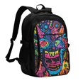 thumbnail image 1 of Balery Neon Graffiti Urban Art Mochila con carga USB para hombre y mujer - Mochila impermeable y antirrobo para laptop con puerto USB para viajes, trabajo, 1 of 7