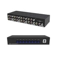 thumbnail image 1 of 8 Port Rca Composite Audio Video Av 8-way Switch Selector Switcher Splitter Box, 1 of 5