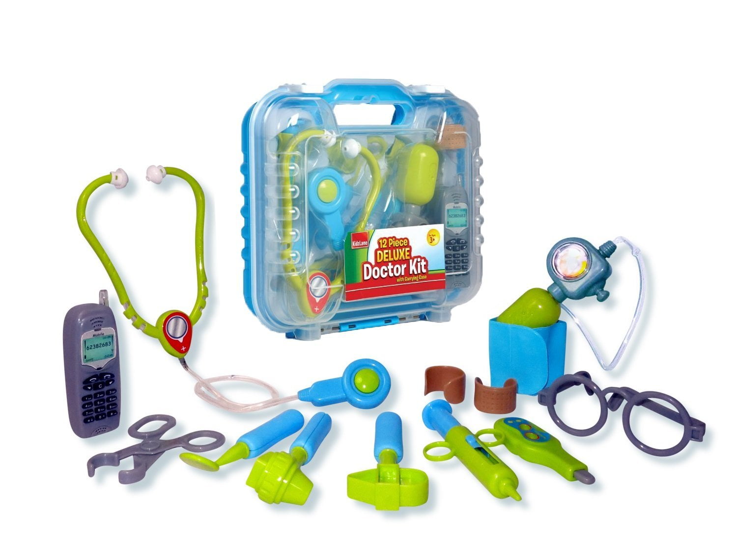 Kids Doctor Toy Bag Pretend Play Kit Medical Nurse Fisher Children Stethoscope 