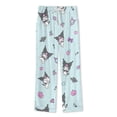 thumbnail image 5 of Kuromi And My Melody Women Pajamas Set Long Sleeve Sleepwear Button Down Nightwear Soft Pjs Set with Pockets, 5 of 7