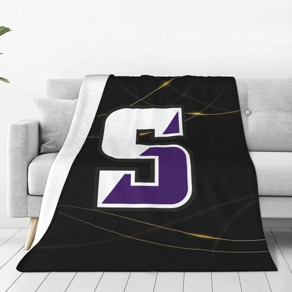 University A of Scranton Logo Fleece Blanket, Very Soft Microfiber Flannel Blanket for Couch Warm and Cozy for All Seasons