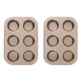 thumbnail image 1 of Teissuly 4/6/9/12 Hole Muffin Pan Baking Utensils Nonstick Cupcake Baking Pan Mini Pie Baking Pan Heavy-Duty Carbon Steel Muffin Tray Oven Baking Standard Baking Pan Teissuly WER202312131747, 1 of 2
