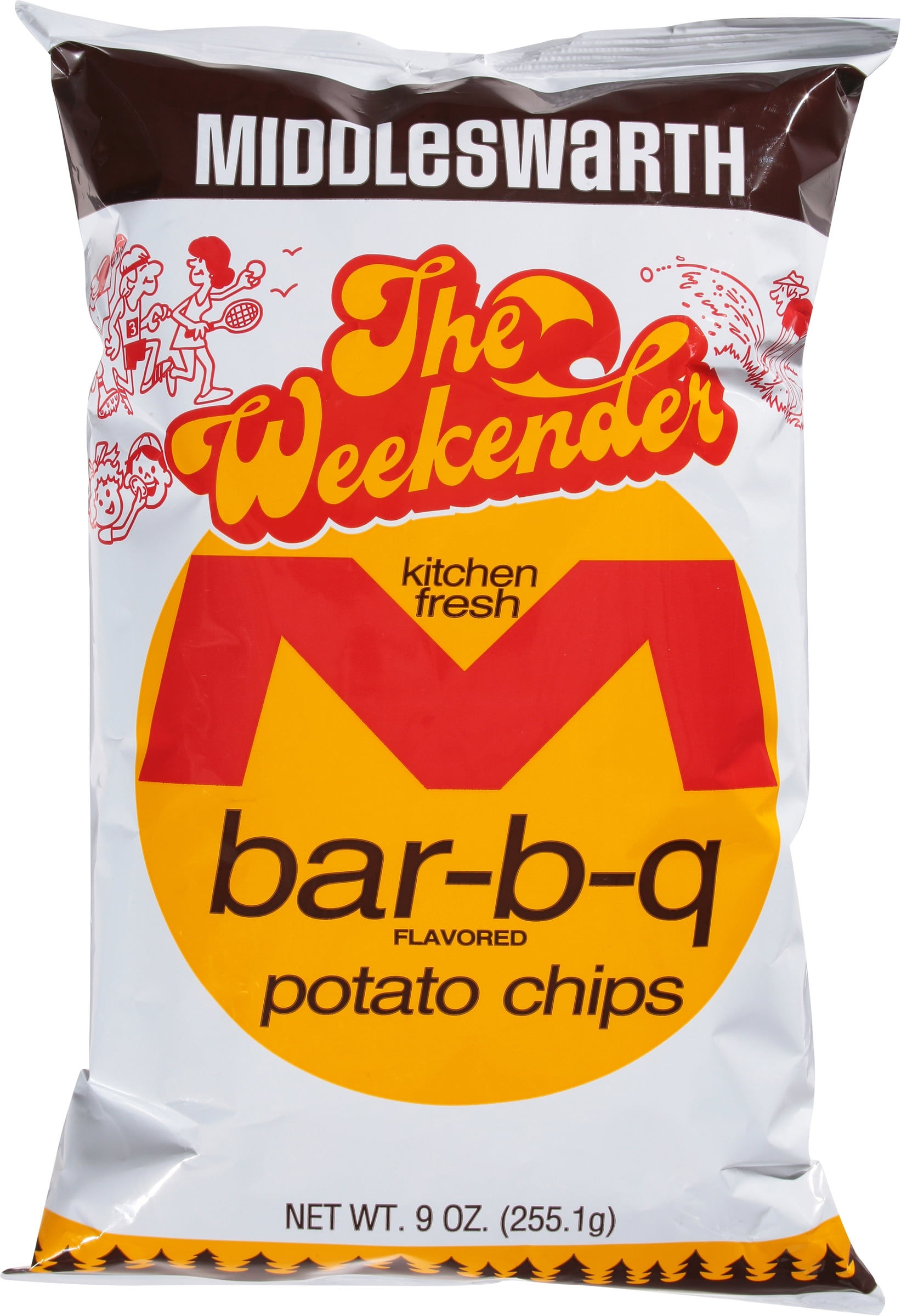 Middleswarth The Weekender Bar-B-Q Potato Chips, 10 Oz.