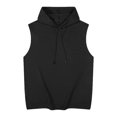 thumbnail image 2 of BRGZLK Men's Workout Hooded Tank Tops Sleeveless Gym Training Hoodies Bodybuilding Muscle Cut Off T Shirt, 2 of 7