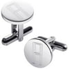 Personalized Planet Men's Stainless Steel Engraved Monogram Round Cuff Links ,Women's