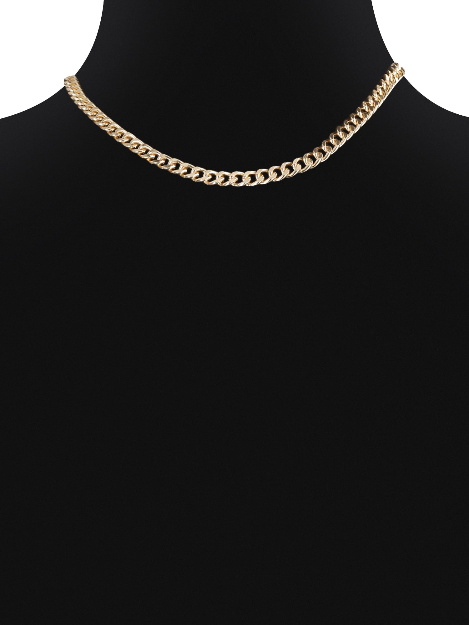 Madden NYC Women's Fashion Two Tone Mixed Chain Necklace Set, 3-Piece