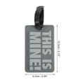 thumbnail image 2 of Unique Bargains 1 Pc THIS IS MINE Pattern Luggage Tag for Travelling Gray, 2 of 5