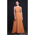 thumbnail image 4 of Bimba Damask Printed Women Sleeveless Gown Chic Style Long MaxiÂ&nbsp;Dress-XX-Large, 4 of 5