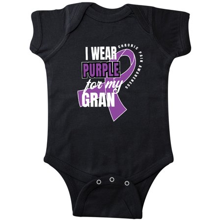 

Inktastic Chronic Pain I Wear Purple For My Gran Gift Baby Boy or Baby Girl Bodysuit