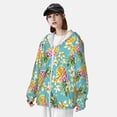 thumbnail image 5 of Goofa Cute Pineapples Printed Women's UPF 50+ Sun Protection Hoodie Jacket Lightweight Long Sleeve Sun Shirt for Women with Pocket Hiking Outdoor-Medium, 5 of 9