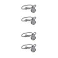 thumbnail image 1 of Matsuzay 2 piezas de cortina de algodón Tieback sin perforaciones decorativas europeas reemplazo de tejido colgante hebilla de sujeción para Type3 NO3, 1 of 1