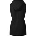 thumbnail image 3 of ORUYROP Women's Lightweight Front Zipper Solid Utility Anorak Hoodie Vest/Jacket, 3 of 5