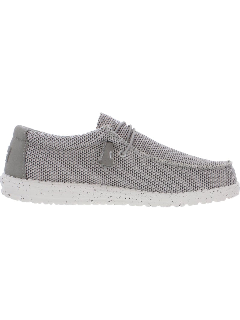Hey Dude Wally Sox Classic Men's Knit Slip-On Loafers, Gray 13