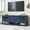 05 Blue Up to 60'', variant on Modern TV Stand for 80'' TV with 3 Drop Down Doors, Large TV Stand, Media Console Table, MDF Board, Entertainment Center with Large Storage Cabinet for Living Room, Bedroom