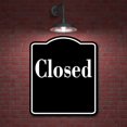 thumbnail image 2 of Closed Elegant BLACK Aluminum Composite Sign, 15"x18", 2 of 9