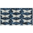 thumbnail image 2 of Butterfly Repeat Pattern 12.4x10.6in PVC Round Ring Binders, 2-Pack, D-Ring 3-Hole, Metal Clip, 2 of 10