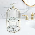 thumbnail image 3 of veasfak Makeup Organizer Shelf, Cosmetic Storage Marble Tray, Round Vanity Organizer 2 Tier, 3 of 6