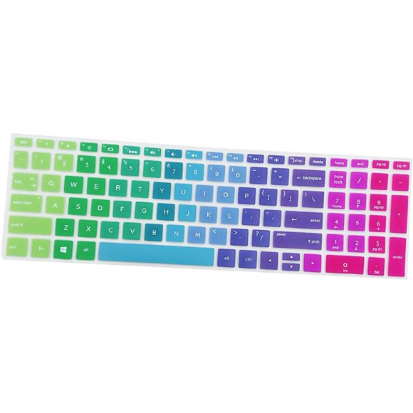 Housse de Clavier en Silicone Souple Ultra Mince pour Ordinateur Portable, Protecteur pour Clavier d'Ordinateur Portable HP 15,6 Pouces BF, Film Protecteur Antipoussière - Transparent