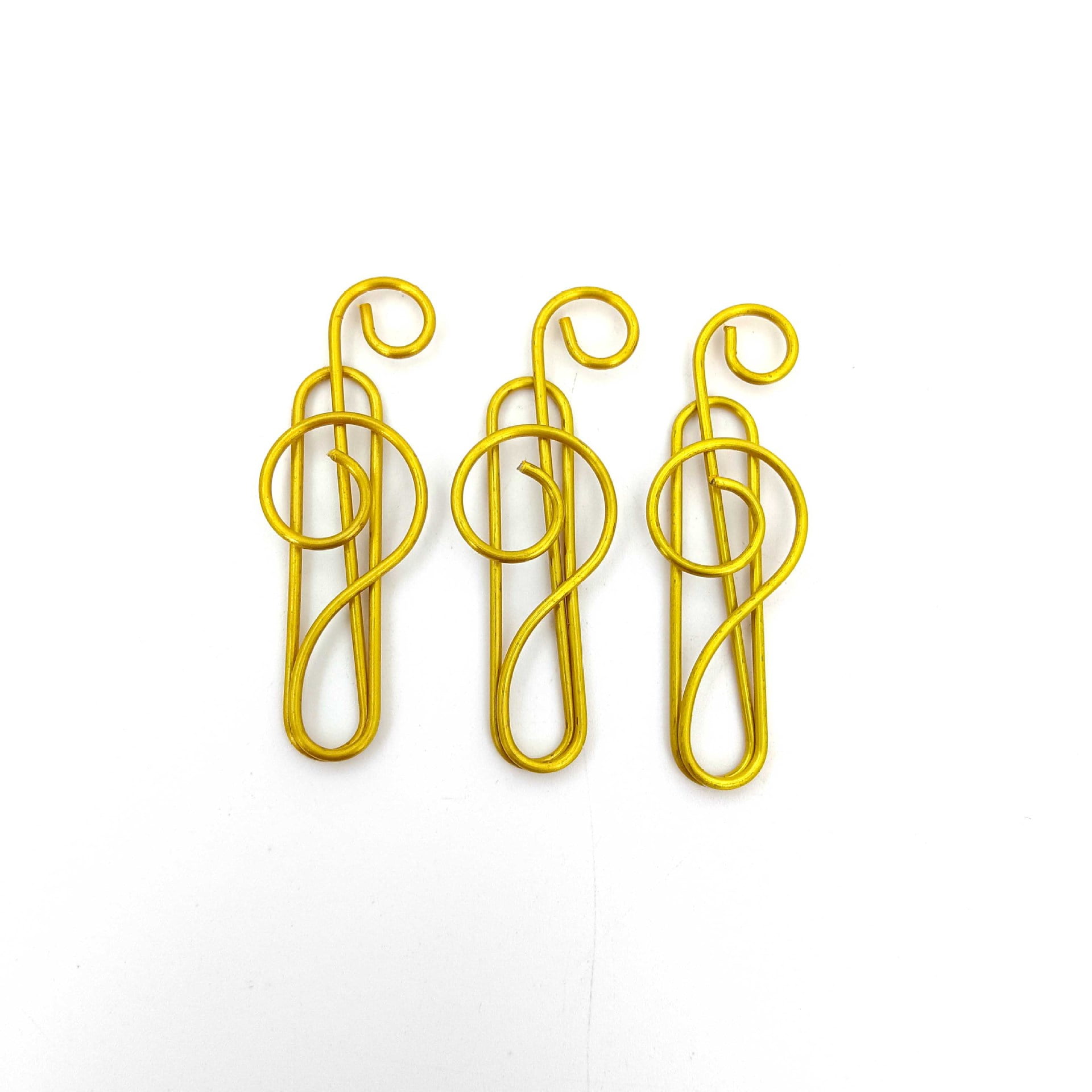 50PCS Cute Music Paper Clips Stainless Steel Musical Notes Style Paper