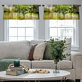 thumbnail image 5 of LALILO Kitchen Curtain Valance Grape Harvest Grape Valley Rod Pocket Window Curtain 52"x 18" Set of 2, 5 of 7