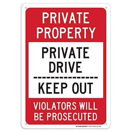 Private Property Keep Out Sign - 14