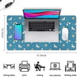 thumbnail image 5 of Long Mouse Pads for Desk,Blue Cartoon Unicorn Rainbow Cloud Star Balloon Desk Mats on Top Of Desks, Desk Mouse Pad Extra Large with 3mm Non-Slip Base and Stitched Edge for Gaming,Work,Home 31.5"x15.7", 5 of 5