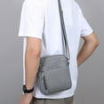 thumbnail image 6 of Men's Messenger Bag - Crossbody Shoulder Bags Travel Bag Man Purse Casual Sling Pack for Work Business Daily Life (Gray), 6 of 6