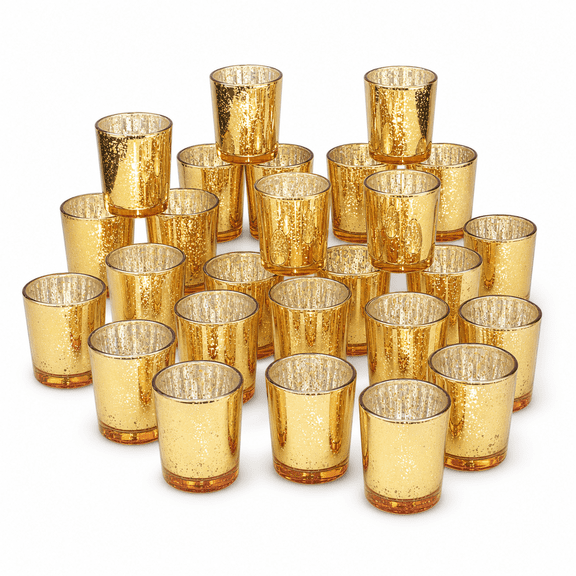 Votive Candle Holders Bulk Mercury Gltealight Holder Set Of 12 For Wedding Decor And Home
