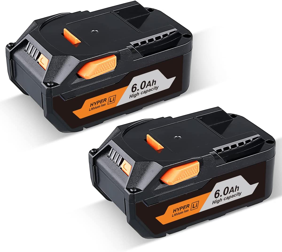 2Pack 6.0Ah For RIDGID 18Volt R840085 HYPER LITHIUMION BATTERY PACK R840087 R840086