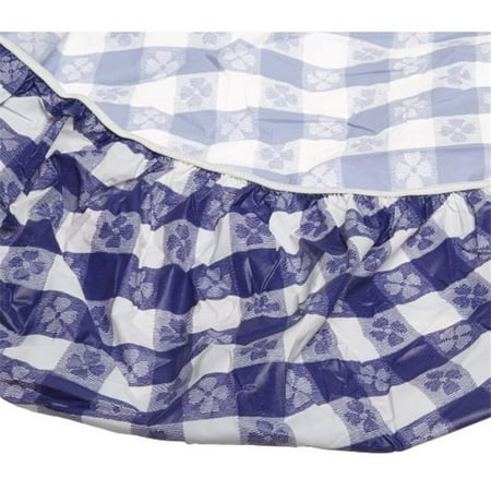 

72 in. ROUND KWIK COVER BLUE GINGHAM.. 25 Pack