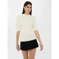 thumbnail image 2 of Short Sleeve Stone Embellished Sweater, 2 of 5