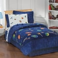 thumbnail image 3 of Dream Factory Outer Space Full 8 Piece Comforter Set, Cotton/Polyester, Dark Blue, Orange, Multi, 3 of 6