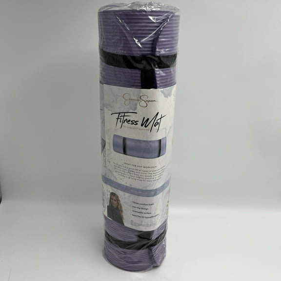 Jessica Simpson Yoga Mat 10mm Non-Slip Fitness Mat