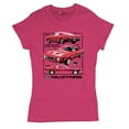 thumbnail image 5 of Ford Mustang Poster 1968 1969 1971 T-Shirt Legendary Performance American Classic Muscle Car Licensed Women's Tee, 5 of 7