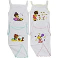 thumbnail image 2 of ToBeInStyle Girls' Pack of 4 Ultra-Soft Cotton Spaghetti Strap Cami Tops w/ Ruffle Hem - Baby Love - 4 Years Old, 2 of 3