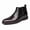 Black, variant on Men's Crocodile Embossed Leather Chelsea Boots - Classic Slip On Ankle Dress Boots for Business Casual