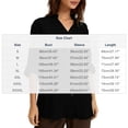 thumbnail image 3 of Horkkom Long Sleeve Shirts for Women V Neck Tunic Button Down Shirts Casual Loose Solid Color Work Dress Shirts L, 3 of 7