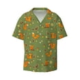 thumbnail image 3 of Goofa Squirrel And Nuts Printed Men's Casual Short-sleeved Shirt,Lightweight Breathable Button-down,Summer Casual men's top,Versatile Fashion shirt-Large, 3 of 7